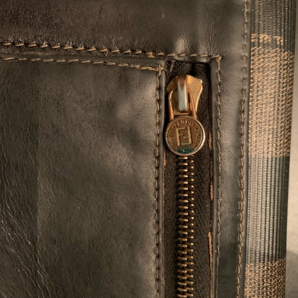 Fendi Brown/Black Pequin wallet - Picture 16 of 16